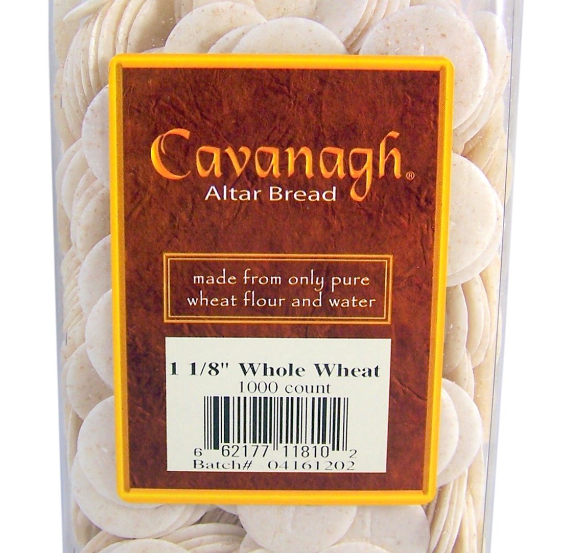 Cavanagh Altar Bread - 1 1/8" Whole Wheat - 1000/Container