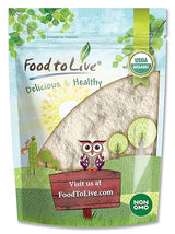 Food to Live Organic Cassava Flour, 8 Ounces - Non-GMO, Raw Yuca Root Powder, 100% Pure, Kosher, Vegan Superfood, Paleo, Bulk, Wheat Flour Substitute