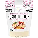 Wholesome Yum Premium Organic Coconut Flour For Baking & More (16 oz / 1 lb) - Low Carb, Gluten Free, Non GMO, Keto Friendly Flour Substitute