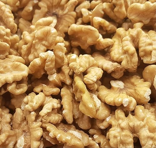 Premium Chandler Raw Walnuts Halves by Its Delish Bulk | Shelled California Chandler Light Walnut Halves (4 lbs)
