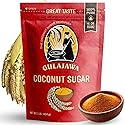 GULAJAWA Javanese Coconut Sugar - Single Origin, Pure Coconut Palm Sugar | Complex Caramel Notes for Coffee, Tea Lattes, Baking, Thai Cooking & Dry Rub Seasonings | Low GI Natural Sweetener - 1LB