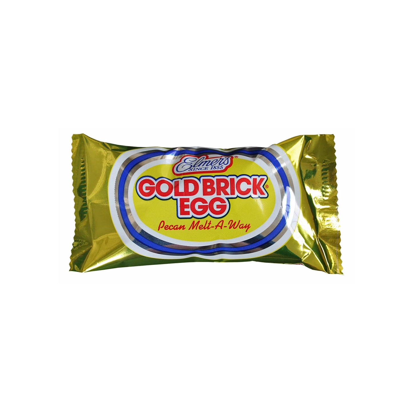 Elmer Gold Brick Eggs - Pack of 6 - Milk Chocolate Covered Pecan Melt Aways - Perfect for Friends and Family - Start an Easter Tradition