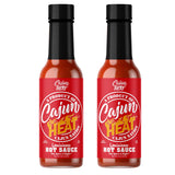 Cajun Nation CAJUN HEAT Louisiana Hot Sauce 5oz - Bold Flavor with No MSG - Authentic Louisiana Style Heat from the Cajun Coast - The Spice Is Right!