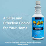 Ultra Concentrated & Super Fast Drain Opener | Safe, Made By Licensed Plumber | Clears Clogs in 10 Minutes | Odorless, Biodegradable, and Eco-Friendly