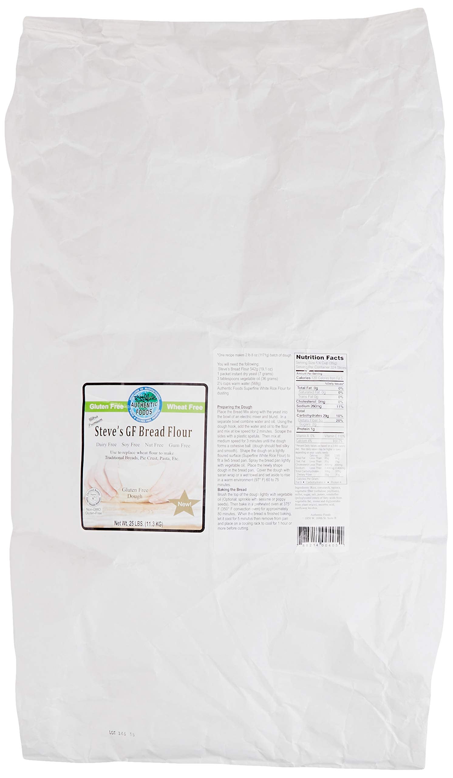 Steve's GF Bread Flour Blend by Authentic Foods (25 lbs)