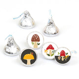 Wild Mushrooms Party Favors - Round Candy Stickers - 108pc