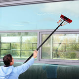 Reach Solar Panel Cleaning Brush & Pole Water Fed Pole Kit, 24ft Length Stretchable Solar Panel Cleaning Brush Kit Car Glass Washing Equipment Tool