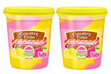 Country Time Lemonade Cotton Candy by Swirlee Pop - Gourmet Pink Lemonade & Classic Lemonade Flavor Spun Sugar Candy Tubs, 2 Count - Fluffy Summer