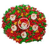 1 Bottle Christmas Sprinkles for Cookie Decorating Cake Toppers Christmas Tree Bells Candy Cupcake Topper Dessert Sprinkle Decorations with 6 Pieces
