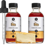 Dolce Flav Cheesecake Extract - 2 Ounce Water-Soluble Kosher, Sugar-Free, Concentrated Creamy Flavor for Desserts, Frostings & Pastries, Includes
