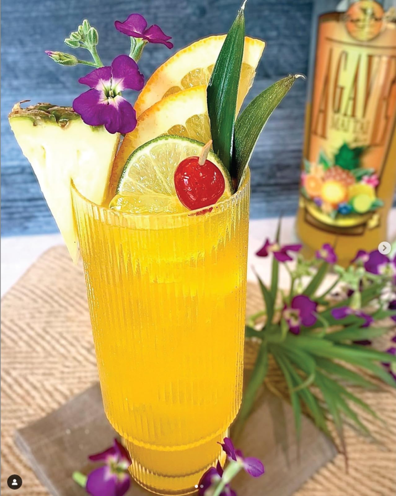 Premium Agave Mai Tai Cocktail Mix (750 ml Glass Bottle)