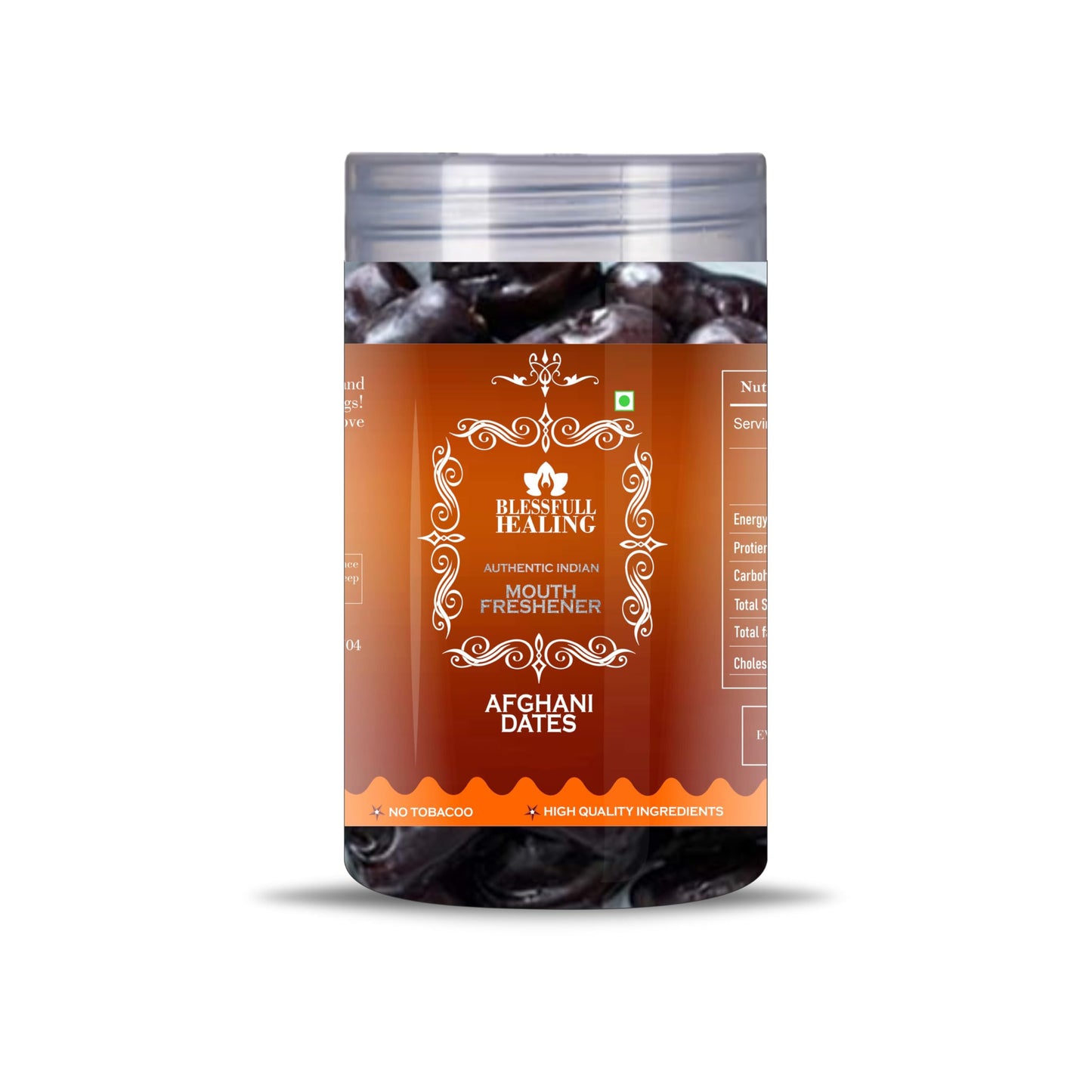 Blessfull Healing Afghani Dates 5 Oz(Ounce) Airtight Container With Spoon