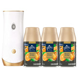 Glade Automatic Spray Starter Kit, Bourbon & Citrus Scent, 1 Holder + 3 Refills (6.2 oz Each), Adjustable Freshness