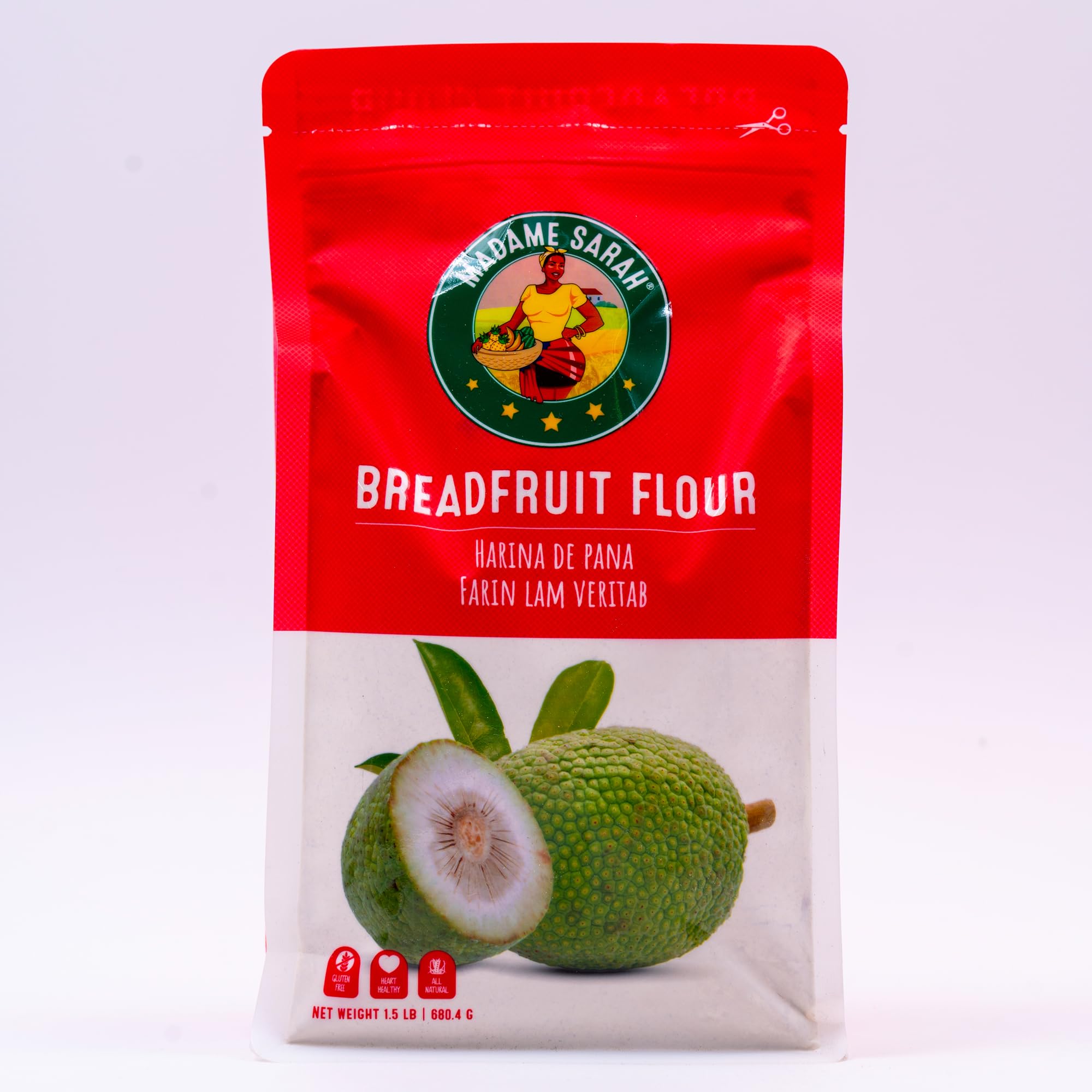 Madame Sarah Breadfruit Flour | Gluten-Free, Plant-Based, Nutrient-Rich | 1.5 lb