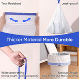 Trash Bag 8 Gallon Medium Drawstring Garbage Bags for 8 Gallon Trash Cans, Kitchen Bedroom Bathroom Living room Office Restaurant Thickened Stretchy