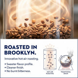 Bluestone Lane Coffee Beans, Bayside Blonde Light Roast, Whole Bean, 12 Ounce Bag