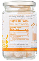 Gourmanity Honey Drops, Delectable Balls of Hard Honey Candy with Surprise Honey Filling, Carefully Crafted with Natural Honey, Made in Provence