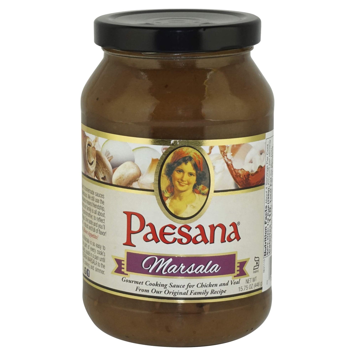 Paesana Marsala Cooking Sauce, 15.75 Ounce - 6 per case.