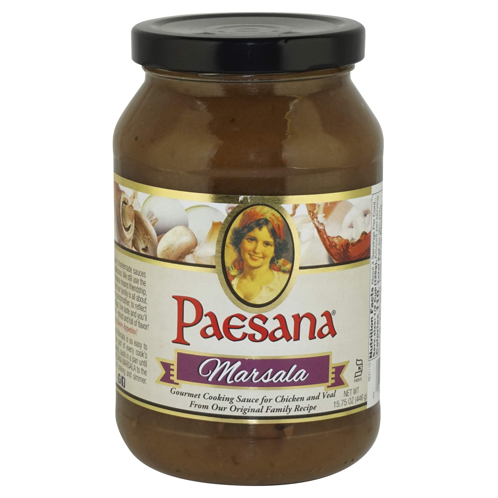 Paesana Marsala Cooking Sauce, 15.75 Ounce - 6 per case.