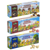 Miltonas Variety Combo Mini Mushroom Shaped Chocolate Cookies - Assorted Funny Chocolate Mushrooms with Crunchy Bite-Sized Pieces - Perfect