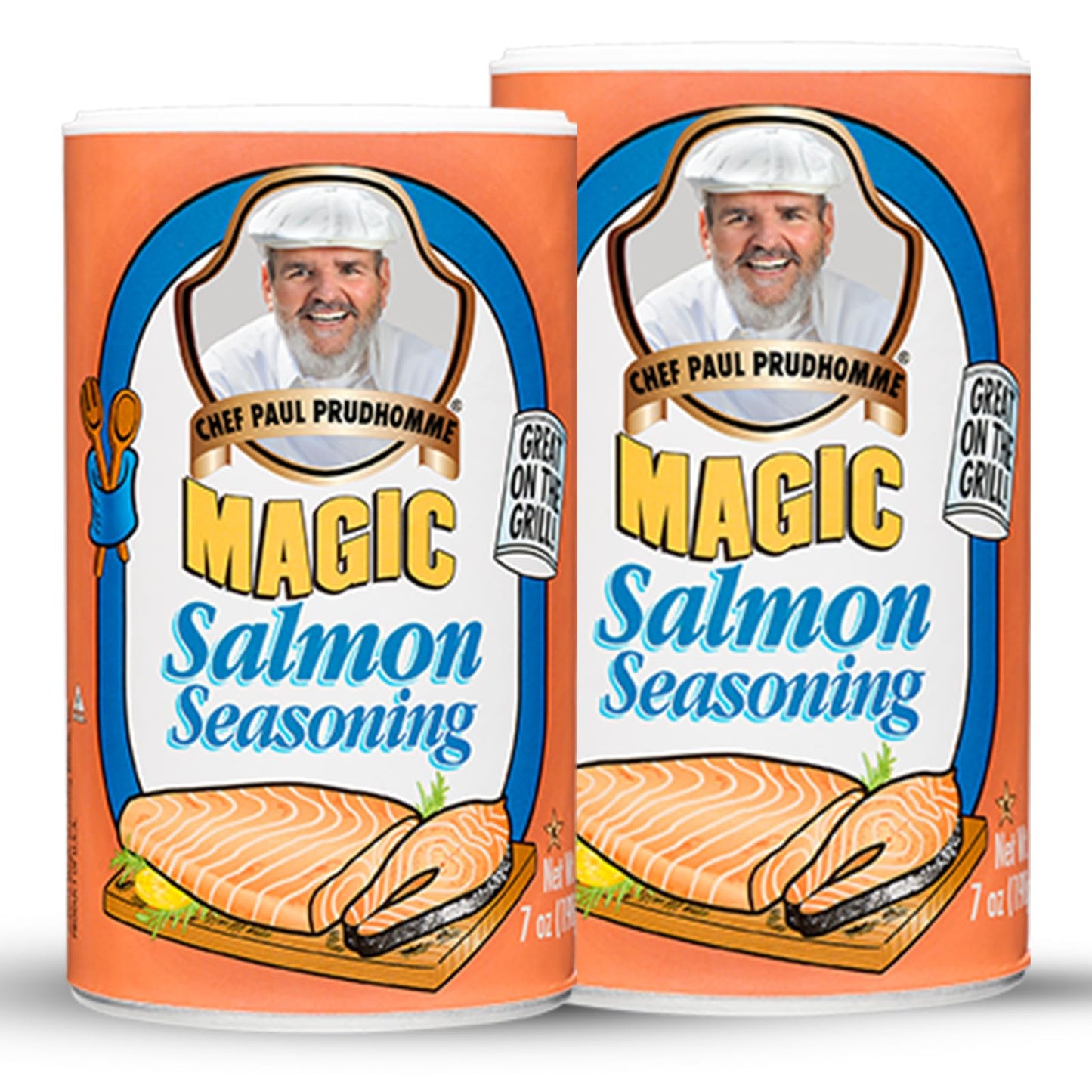 Chef Paul Magic Seasonings Blends Salmon Magic | Salmon Seasoning with Herbs & Spices | Seafood Seasoning for Cooking | Kosher & Halal Certified | 7