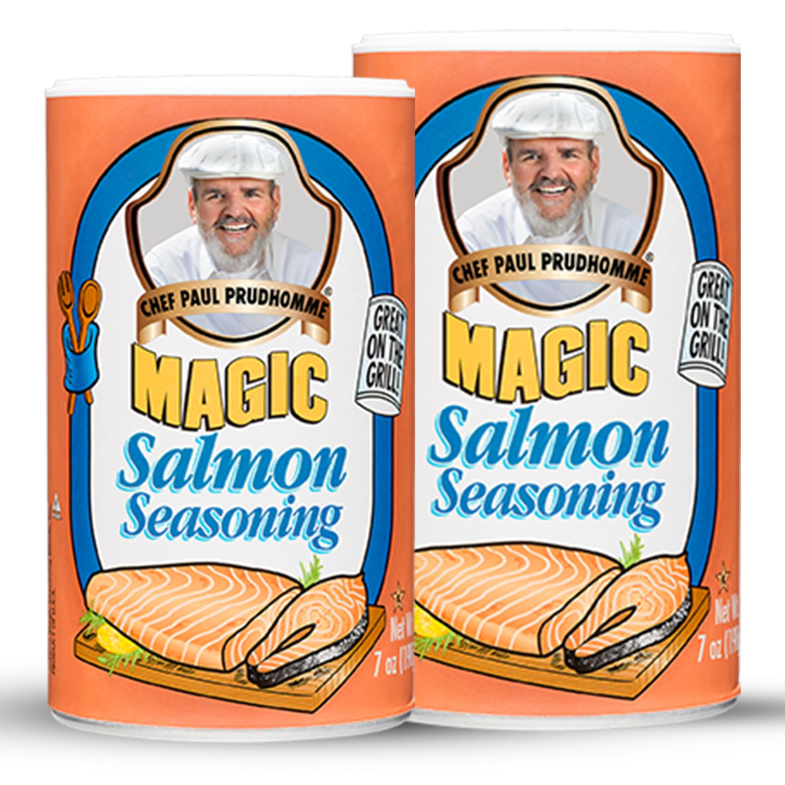 Chef Paul Magic Seasonings Blends Salmon Magic | Salmon Seasoning with Herbs & Spices | Seafood Seasoning for Cooking | Kosher & Halal Certified | 7