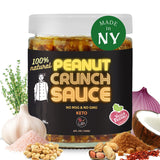 SAUCE UP Asian-Inspired Peanut Crunch Sauce | Bold, Savory & Thick with Roasted Peanut Chunks | Vegan, Keto, Gluten-Free, Non-GMO, No MSG | Perfect