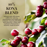 Royal Kona 10% Kona Coffee Blend Whole Bean, Classic Pacific Medium-Dark Roast, Smooth Bold Hawaiian Coffee Beans, Rich Full-Bodied Flavor, 8 oz