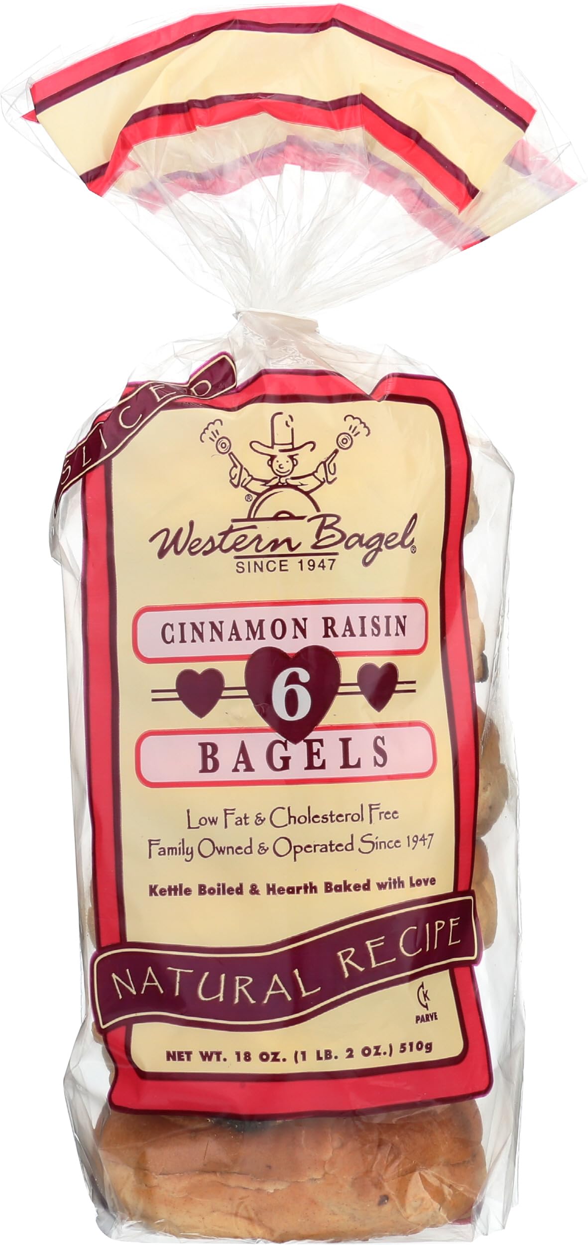 Western Bagel, Bagel Cinnamon Raisin, 6 Count