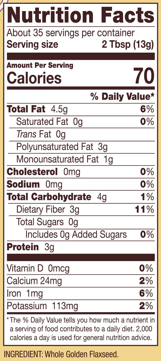 Bob's Red Mill, Flaxseed Meal, Golden, Pack of 4, Size 16 OZ, (Gluten Free Kosher) 4