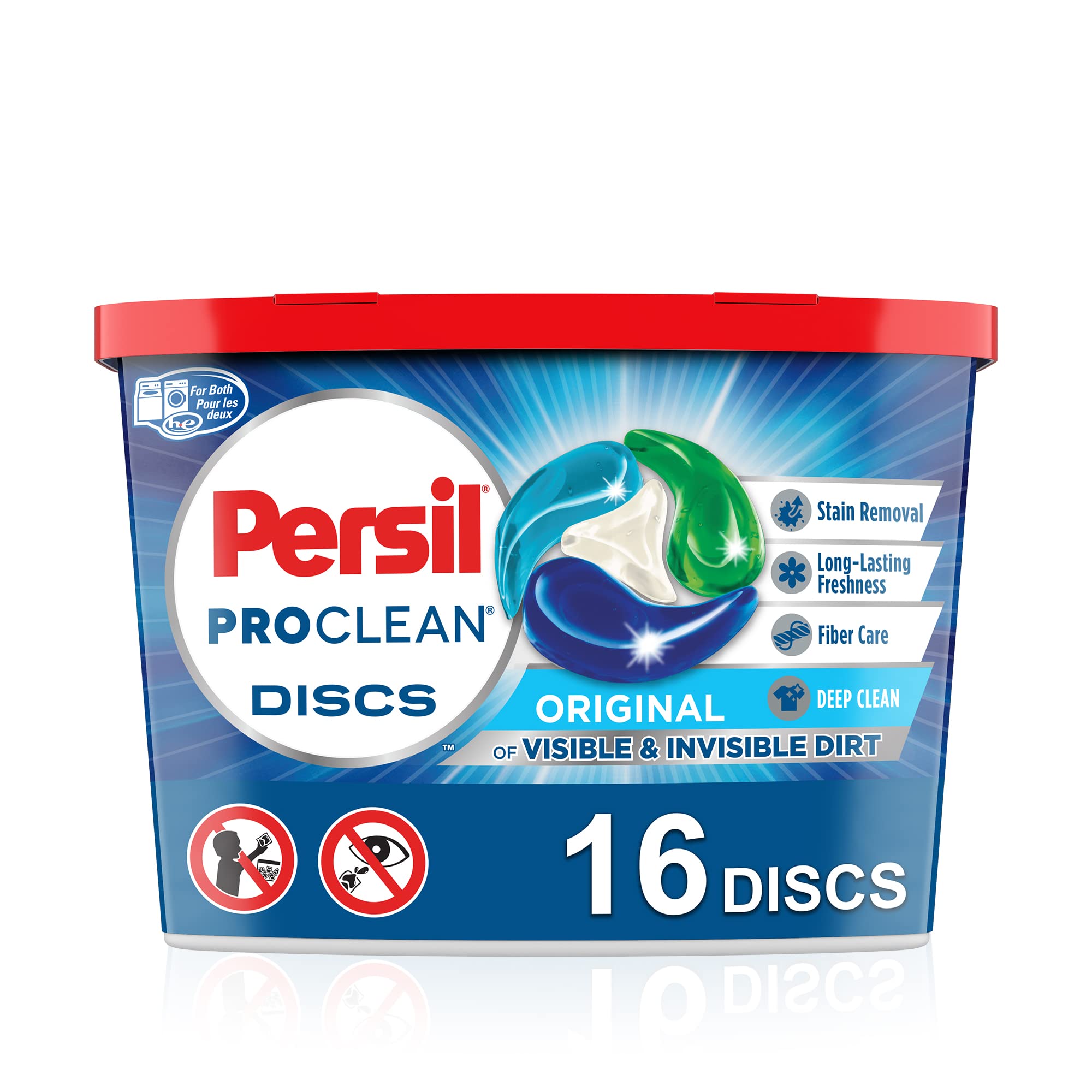 Persil Discs Laundry Detergent Pacs, Original, 16 Count