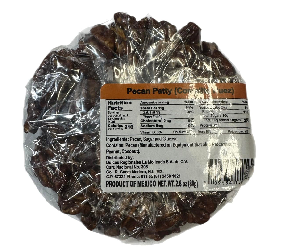pecan patty | comalitos de nuez | mexican pecan candy | pack of 3