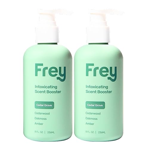 FREY In-Wash Laundry Scent Boosters - Fragrance Booster & Fabric Smell Deodorizer | Odor Eliminator for Fresh Scented Clothes (8 Fl (Pack of 2), Cedar