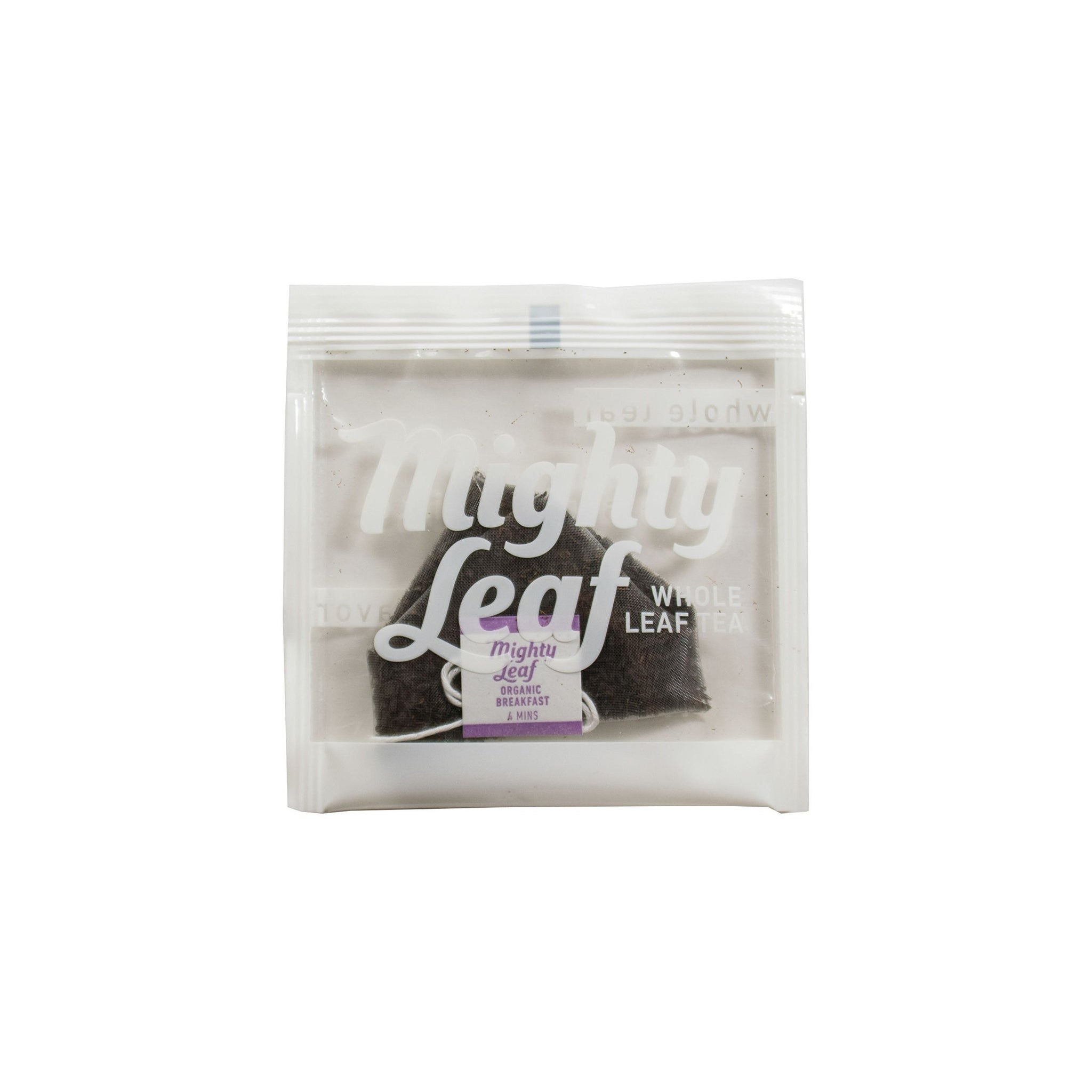 Mighty Leaf Whole Leaf Organic Breakfast Tea, 15 Tea Bags Individual Pyramid-Style Tea Sachets of Organic Caffeinated Black, Delicious Hot or Iced
