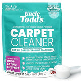 Uncle Todd's Carpet Cleaner Powder for Machines | Makes 30 Gallons of Carpet Cleaner Solution | Enzyme Formula Carpet Deodorizer | Removes Pet Odors