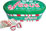 Scripture Candy, Jesus Sweetest Name I Know Christmas Tin with Soft Peppermint Candy, 4 Ounces