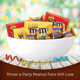 SNICKERS & M&M'S Peanut & Peanut Butter Lovers Fun Size Chocolate Candy Variety Mix 32.2-Ounce 55-Piece Bag