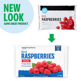 Amazon Grocery, Whole Red Raspberries, 16 oz, Frozen (Previously Happy Belly, Packaging May Vary)