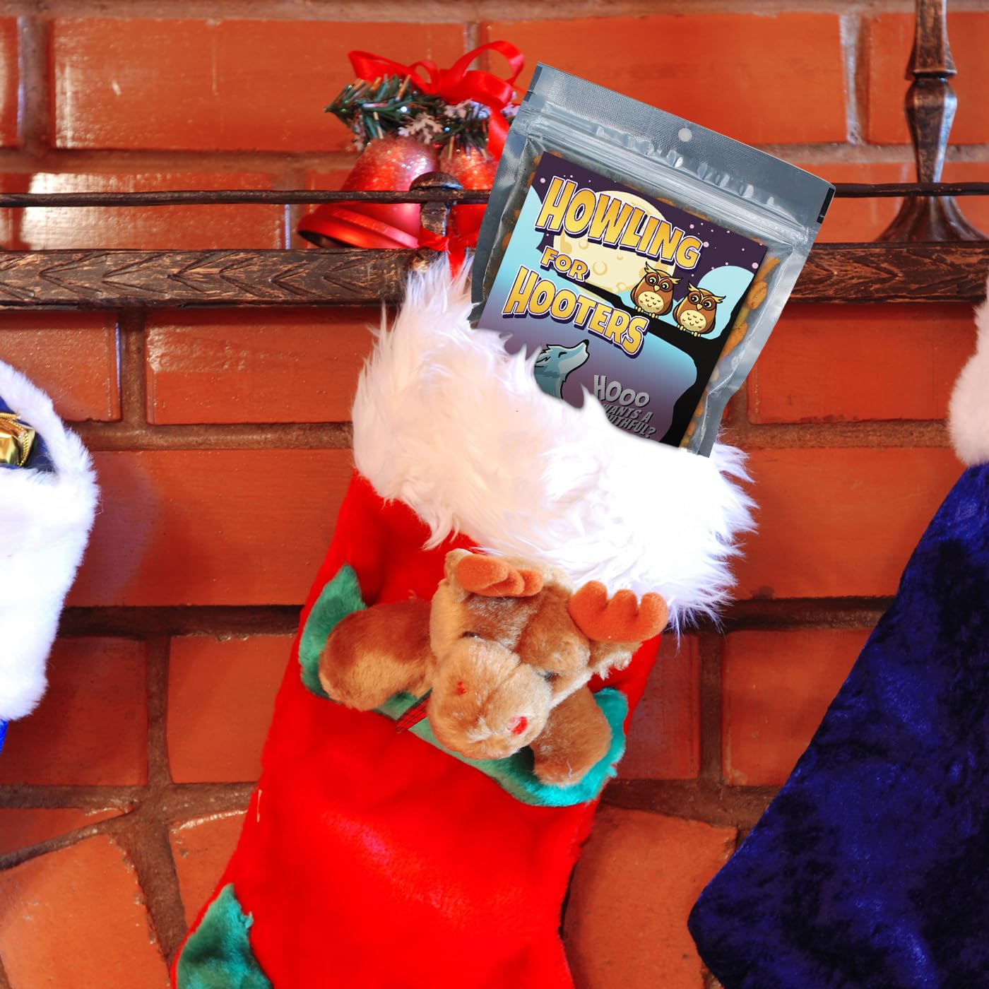 Howling for Hooters Gourmet Spicy Trail Mix for Mens Gag Gift Unique Funny Owl Lovers Wolf Pack Crunchy Snack Basket Ideas