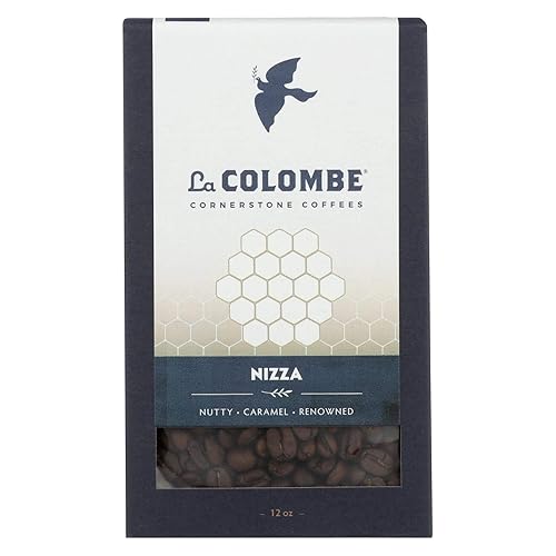 LA COLOMBE, Coffee, Whole Bean, Nizza, Pack of 8, Size 12 OZ, (Dairy Free Wheat Free Yeast Free)8