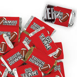 68 Pcs Red Football Party Candy Favors Miniatures Chocolate - Touchdown