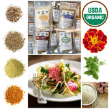 eSutras Organics European Spices, Herbs Salts & Seasoning Blends Kit |12 pc | Organic No MSG Non GMO Greek, Cajun, French Morocccon spice blends