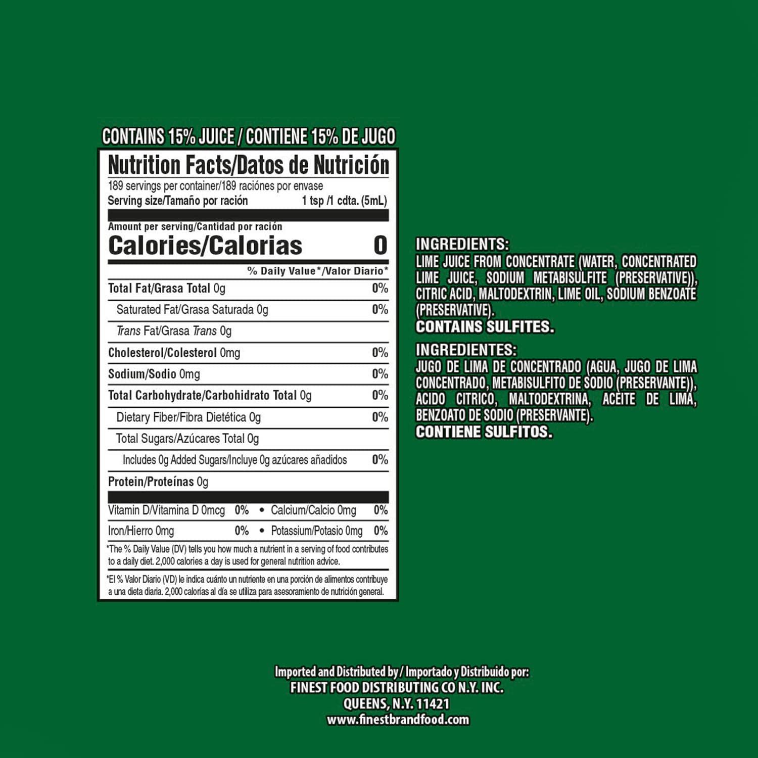 Lime Juice Blend, 1-Pack (32 oz) -by Jamaican Choice