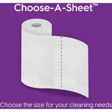 Viva Multi-Surface 2-Ply Cloth Towel Rolls, 11" x 5-15/16", White, 110 Sheets Per Roll, Pack Of 12 Rolls