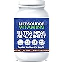 LifeSource Vitamins 3 lb US Dairy Cows Grass Fed Meal Replacement - Double Chocolate Fudge w/Stevia - Free Priority Shipping