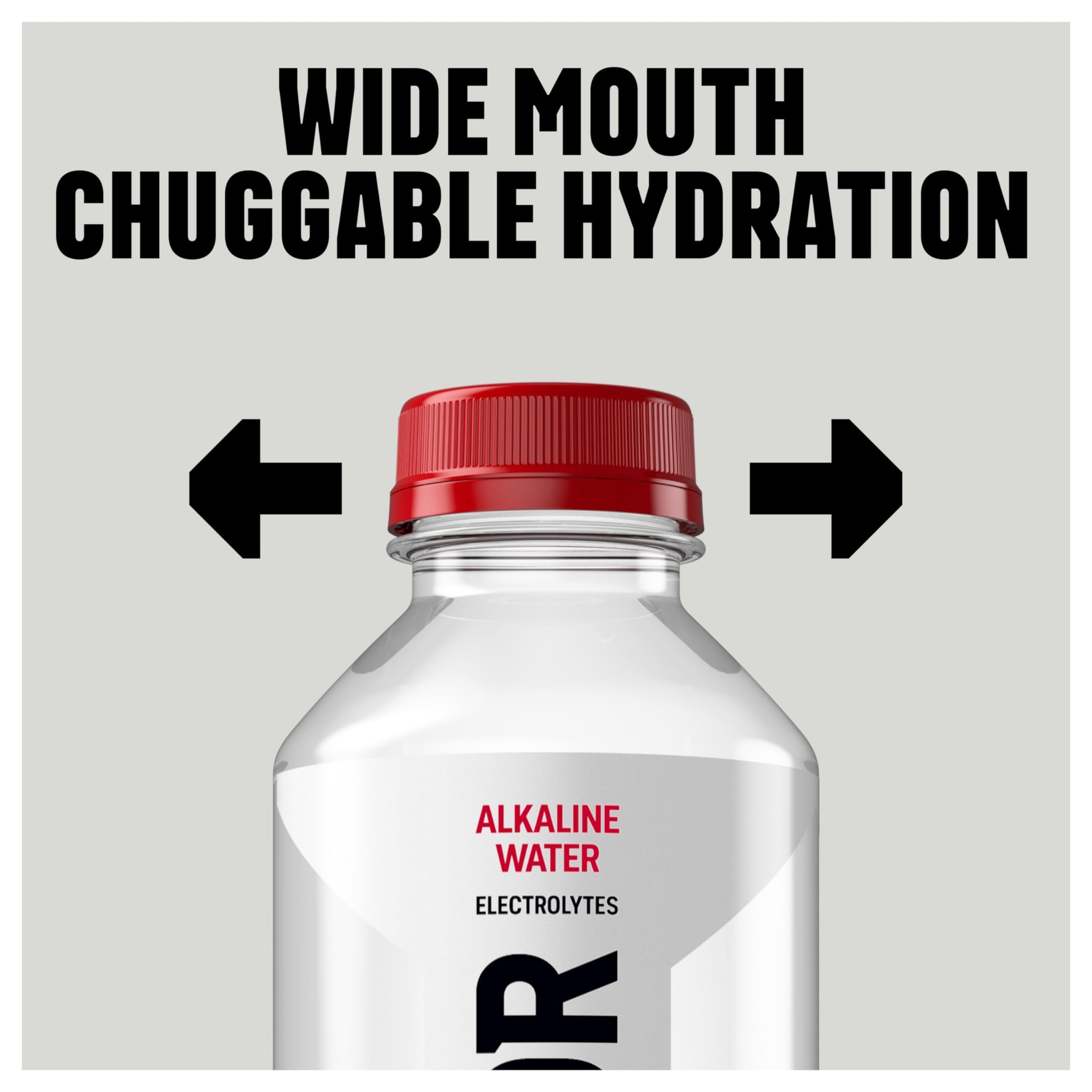 BODYARMOR SportWater Alkaline Water, High Alkaline Bottled Water, pH 9+, 700mL (24 Pack), Refreshing Electrolyte Drink Pack, Wide Mouth Bottle