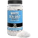Soeos Sea Salt, Coarse Grain, 20 Oz (1.25 Pound), Non-GMO, Nature Himalayan White Salt, Rock Salt for Grinder Refill (Pack of 1)