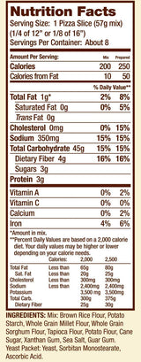 BOBS RED MILL MIX GF PIZZA CRUST, 16 OZ, PK- 4