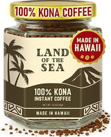 PREMIUM KONA COFFEE 100% - Hawaiian Instant Coffee (1 Pack | 22 Serv.) - Medium Roast, Freeze Dried - Low Acid Arabica Coffee, 1.5 oz