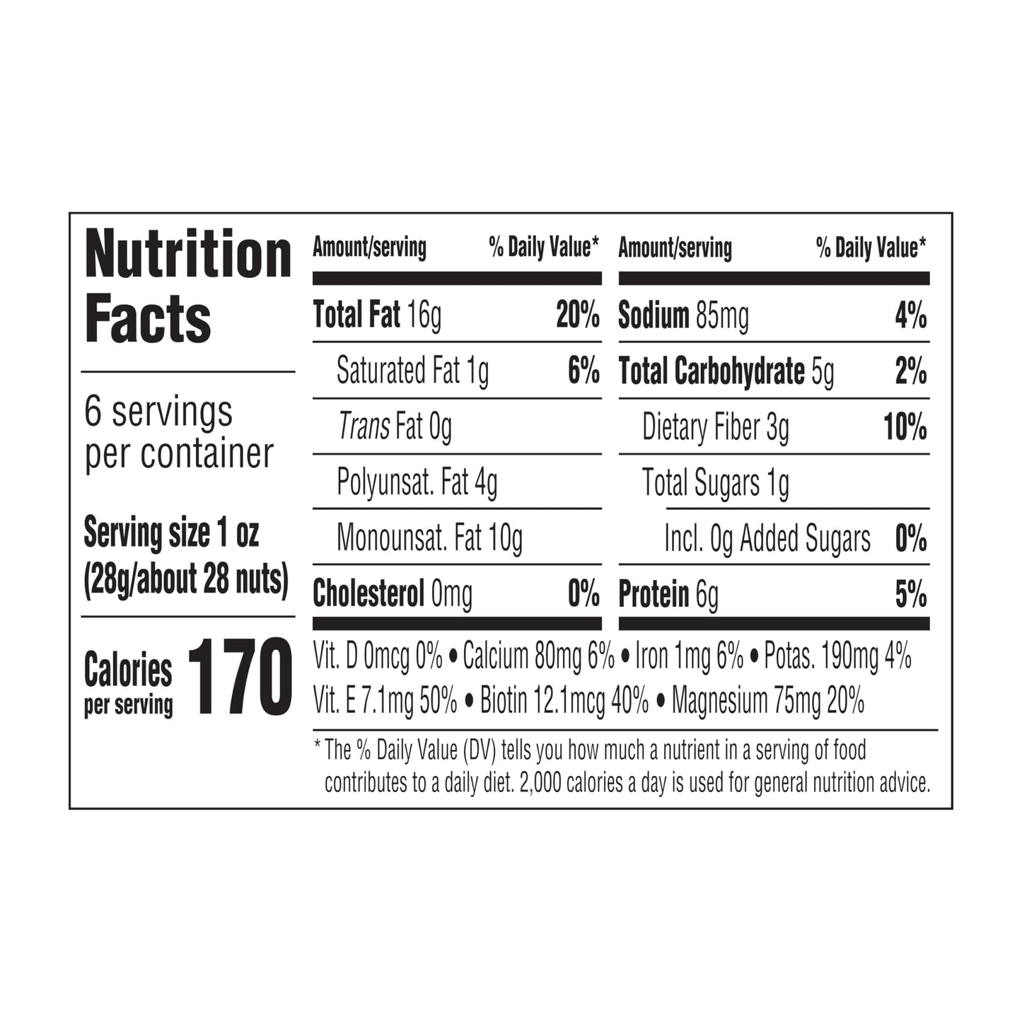 Blue Diamond Almonds, Roasted Salted Snack Nuts, 6 Ounce Can (Pack of 12)